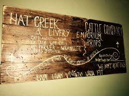 Rustic Handmade Lonesome Dove Sign Hat Creek Cattle Company Esty Jamai82 Lonesome Dove Sign Hat Creek Cattle Company Diy Gifts