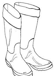 A boy in a boat: Rain Boots Coloring Page Coloring Home