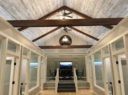 I heard you can whitewash and still get some of the wood grain showing through, but can it be done. Reclaimed White Wash Ceiling Paneling Grain Designs