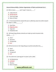Check spelling or type a new query. General Science Mcqs Cellular Organization Of Plants And Animals Part 1 By Https Ebspac Blogspot Com Issuu