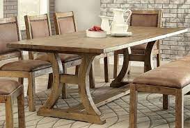 Gianna Rustic Pine Rectangular Dining Table In 2021 Dinner Tables Furniture Wooden Kitchen Table Wooden Dining Room Table