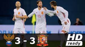 Самые новые твиты от russia vs usa (@rus_vs_usa): Rusia Vs Espana 3 3 Resumen Y Goles Amistoso Internacional 14 11 2017 Youtube