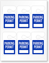 It is easy to make your own parking pass and customize it as. Laser Printable 2 5 In X 4 25 In Pre Printed Parking Permits Tags Sku Pp 0027