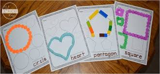 Use these preschool printable pages to help teach children their basic shapes. Free Printable Shapes Worksheets