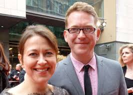 Actress Nicola Walker with her husband Barnaby Kay🥰