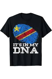 Amazon.com: It's In My DNA Congo Vintage African Gifts DR Congo Flag  T-Shirt : Clothing, Shoes & Jewelry