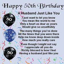 Unique 50th birthday gift idea for men: Husband Birthday Gifts T Shirts Ebay Birthday Wish For Husband 50th Birthday Quotes Birthday Wishes For Myself