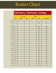 3 Roster Chart Templates Free Printable Word Excel Pdf