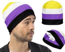 Knit Nonbinary Pride Hat