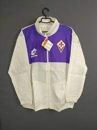 Fiorentina Jacket Size L Full Zip Deadstock Vintage Retro Lotto Ig93 Ebay