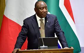 South african president cyril ramaphosa on wednesday 16th september 2020 in a media press briefing while addressing the public on developments in the country's response to the coronavirus. A F3rqsjbyf7 M