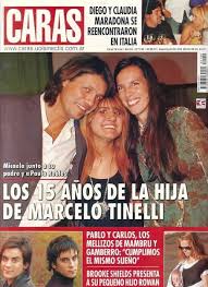 In 1981, marcelo met juan alberto badía, who brought him to the radio program 'piedra libre' and then to the tv show badía y. Marcelo Tinelli Paula Robles Paula Robles And Marcelo Tinelli Micaela Tinelli Caras Magazine 13 January 2003 Cover Photo Argentina