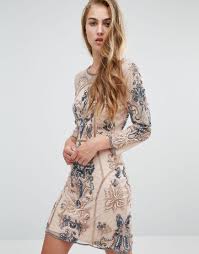 Online retailer asos buys topshop, miss selfridge for £330 million publish date: Miss Selfridge Long Sleeve Embellished Mini Dress Shopperboard