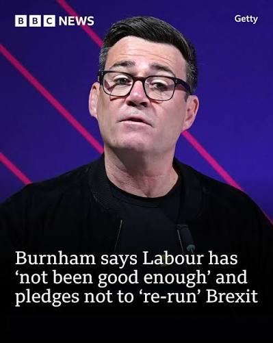 Andy Burnham, a potential leadership challenger to UK Prime Minister Keir  Starmer, says Labour's offering in the past "has not been good enough".  Read more: https://bbc.in/4uTChmX