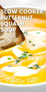 Crockpot Butternut Squash Soup Butternut Squash Soup Crockpot Butternut Squash Soup Easy Butternut Squash Recipes Soup
