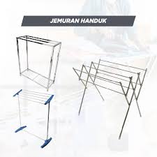Jemuran ini juga dilengkapi dengan tempat gantungan baju (hanger) di kedua sisinya sehingga sangat membantu apabila ingin menjemur menggunakan gantungan baju (tidak bergeser apabila tertiup angin). Ace Hardware Indonesia