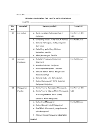 Contextual translation of senarai buku rujukan into english. Senarai Kandungan Fail Panitia Lengkap