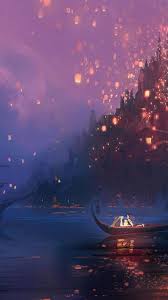 Tangled Wallpapers Free By Zedge Disney tangled wallpaper, wave, the sky, water, mountains, night.