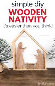 Finest selection of indoor nativity sets for home, church or chapel use! How To Make A Simple Diy Wooden Nativity Lovely Etc