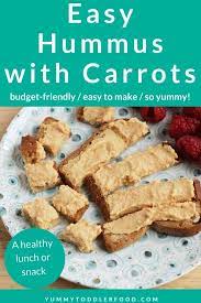 Easy Carrot Hummus Recipe For Lunch Or Snacks Recipe In 2021 Easy Hummus Recipe Recipes Hummus Recipe