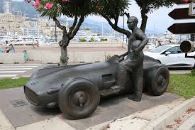 Mercedes Benz W196 Silver Arrow And Juan Manuel Fangio Memorial In 2020 Mercedes Benz Mercedes Benz Cars Mercedes