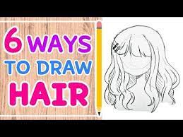 How To Draw 6 Hairstyles Easy Tutorial Youtube Easy Hairstyles Easy Tutorial How To Draw Hair