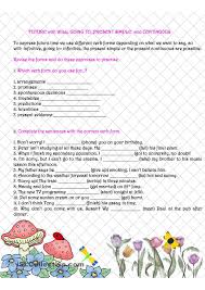 Be Going To Will Present Continuous Present Simple Exercises Future Will Going To Present Simple Continuous Continuity English Activities Presents