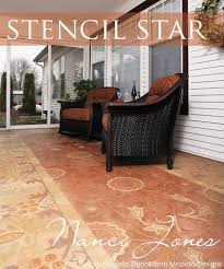 Stencil Star The Sophisticated Stenciled Floors Of Artworks Spokane With Royal Design Studio Stencil Patte Painted Cement Floors Stenciled Floor Stencil Decor