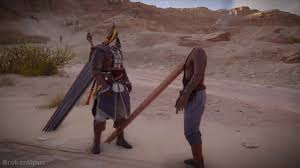 Some outfits can be bought from vendors while others are dlc exclusive or are unlocked via gameplay. Ac Origins Headless Bayek Npc Glitch Creating Camel Location Youtube