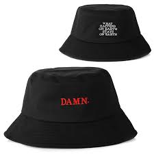 Newest Black Bucket Hat For Women Men Damn Embroidery Fishermen Hat Fashion Bucket Caps Brand Hats Fashion Cheapu Black Bucket Hat Brand Bucket Hatbucket Hat Aliexpress