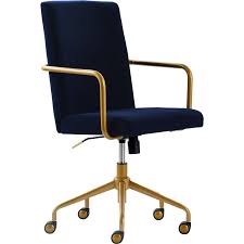 Soft sponge padded seat and breathable mesh backrest give you a cool and comfy seating experience even during the hot weather. Elle Decor Giselle Chair Executive Ergonomic High Back Armrests Tilt Swivel Metal Fabric Gold Velvet Blue Walmart Com Walmart Com