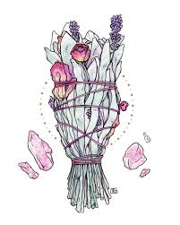 Jessicaglaspyart On Instagram A Smudge Stick For Valentine S Day Sage Rose Lavender Rose Quartz 8x10 Art Prints Art Art Prints