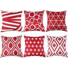 Decorating with throw pillows will finish off any look, plus they make your room feel a lot cozier. Homfreest Red Throw Pillows Red Decorati Buy Online In Brunei At Desertcart