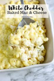 Baked White Cheddar Mac And Cheese In 2020 Cheddar Mac And Cheese White Mac And Cheese Mac And Cheese