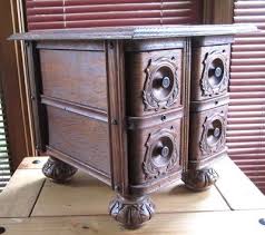 Antique Sewing Machine Drawers Repurposed For Small Oak Table Drawers Repurposed Antique Sewing Machines Sewing Machine Drawers