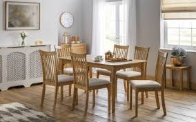 Table and 4 chairs wooden folding dining set extending space saving small. Ibsen Extending Oak Dining Table Julian Bowen Limited