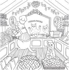 This cat has holiday spirit! Cat Coloring Therapy Coloring Book Download Coloring Books Cat Coloring Book Santa Coloring Pages
