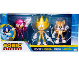 Sonic The Hedgehog Team Sonic Collection Super Sonic, Tails & Knuckles  Action Figure 3-Pack - Walmart.com