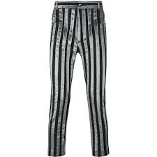 Black And White Striped Jeans Men Haider Ackermann Striped Trousers 1 420 Liked On Polyvore Featuring Men S Fashion Men S Clothin Grey Dress Pants Men Grey Dress Pants Tuxedo Stripe Pants