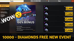 Top up 310 diamond & receive 310 bonus diamonds. 100 Bonus Diamond Top Up Event Full Details Get Up To 5200 Diamond In Free Fire New Top Up Event Youtube