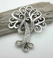 Large Silver Tree Of Life Pendant Tree Of Life By Dragonstonebeads Tree Of Life Pendant Tree Of Life Tattoo Full Moon Necklace