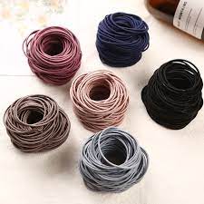 2018 New Fashion 100pcs Lot 5cm Size Thin Elastic Rubber Bands Korean Style Basic Girl Women Headwear Hair Accessories Tie Gum Basic Girl Women S Headwear Hair Accessories