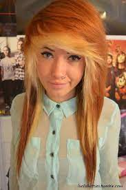 Copper With Blonde Bangs Scene Hair Emo Scene Hair Brown Emo Hair