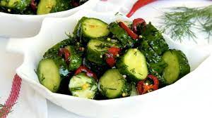 Шокующая закуска - смаженные огурцы