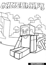 Kolorowanki w formacie a4 i xxl, pliki pdf i jpg do malowania, pobrania i wydruku za darmo. Kolorowanki Do Druku Minecraft Swiatkolorowanek Pl