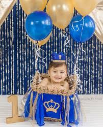 Prince Baby Boy 1st Birthday Decoration Ideas For Boy Baby Boy First 1st Birthday Party Crown In Royal Blue And Gold Etsy Prince Birthday Party Prince Birthday Theme Royal Prince Birthday Party