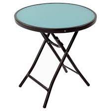 Amp Bull Made Of Powder Coated Steel And Glass Lt Br Gt Amp Bull Foldable Lt Br Gt Amp Bull Weather Resista Patio Accent Table Patio Table Turquoise Room