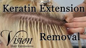 Don't let the tape in extensions process become a hassle or a nightmare that hair professionals who handle all manner of hair extensions will have a safe, comfortable tape in hair remover process in place. How To Remove Keratin Or Fusion Hair Extensions Vision Hair Extensions