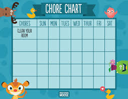 36 Inquisitive Classroom Cleaning Chart For School