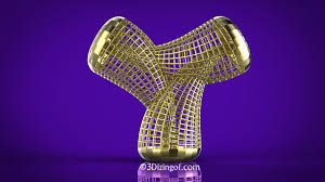 Tri Klein Bottle Math Art By Dizingof Klein Bottle Math Art Math
